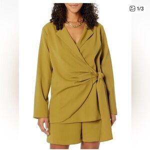 NWT The Drop Olive Tie-Front Blazer